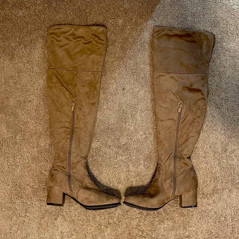 Slightly over Knee suede boots. Worn once